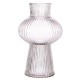 SHAPELY FLUTED GLASS VASE 35CM | FLOWER VASES 