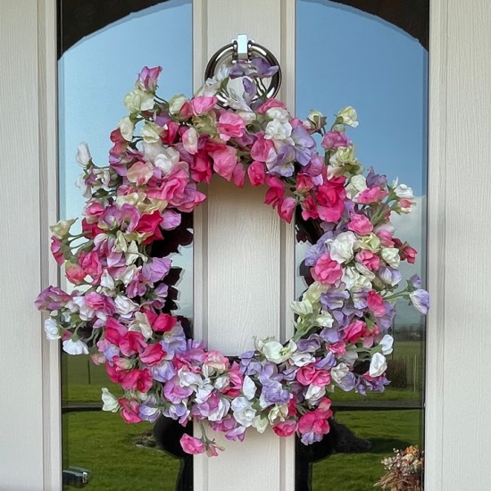 SIMPLY SWEET PEAS | FLOWER WREATH