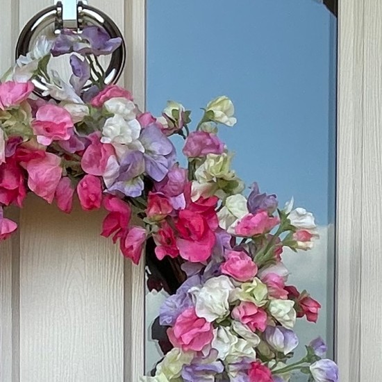 SIMPLY SWEET PEAS | FLOWER WREATH