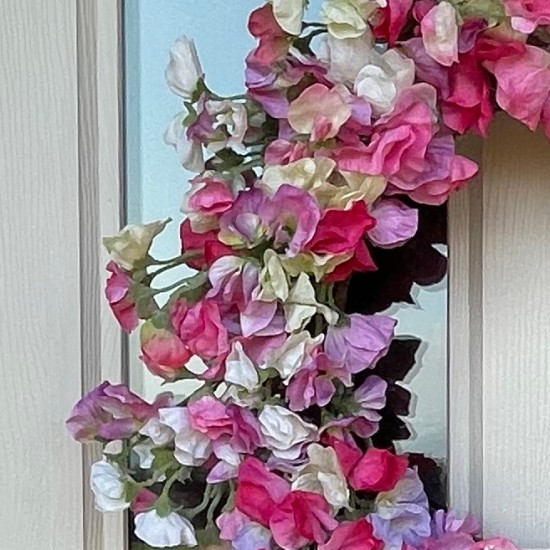 SIMPLY SWEET PEAS | FLOWER WREATH