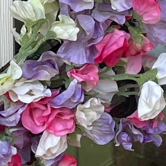 SIMPLY SWEET PEAS | FLOWER WREATH